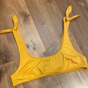 Women's Yellow Playa Nantucket Tie-shoulder Bikini